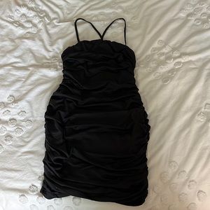 Amazon black stretchy bodycon dress size small